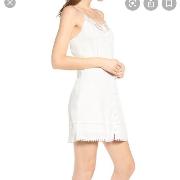 Cupcake and Cashmere Textured Button Dress w/ Lace $98. NEW - Picture 1 of 4